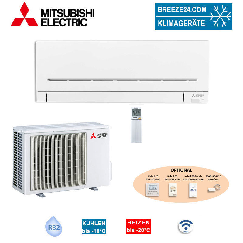 Mitsubishi Electric Set Wandgerät 2 5 kW MSZ AP25VGK MUZ AY25VG