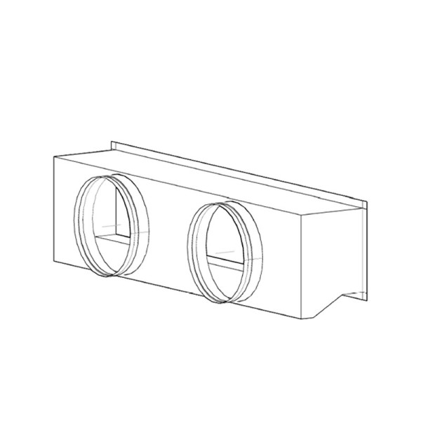 Penka Kanaladapter für Mitsubishi Electric SEZ-M35-50DA | Pefy-P40-50 | 2er + 3er Kanal Ø 200 160 mm