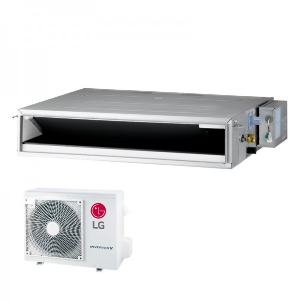 LG Set Kanalgerät niedrige Pressung 3,4 kW - CL12F N50 + UUA1 ULO R32 Klimaanlage