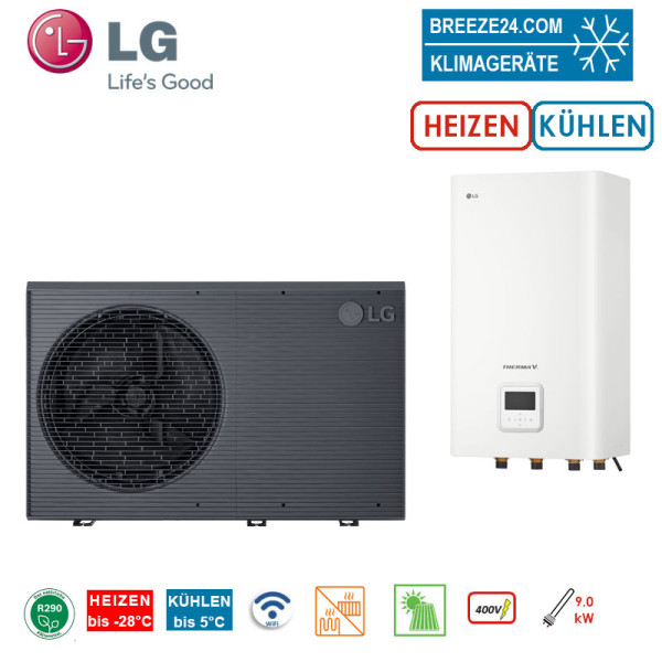 LG THERMA V Set Monoblock HM163HF.UB60 + HN1639HC.NK0 Hydromodul | 16.0 kW | 400 Volt | WiFi | R290