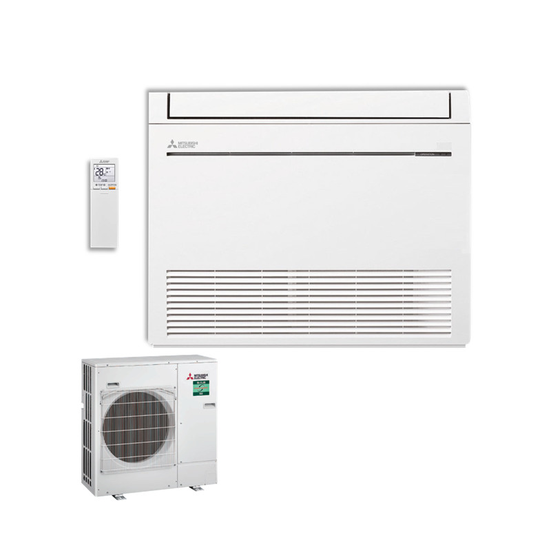 Mitsubishi Electric Set Kompakt Truhengerät 5,0 kW - MFZ-KT50VG + SUZ-M50VA R32 Klimaanlage