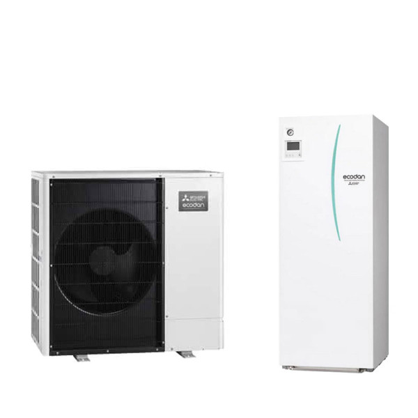 Mitsubishi Electric Zubadan Wärmepumpen Set PUHZ-SHW80YAA + EHST30D-YM9D Hydromodul 300L 8,0 kW 400V
