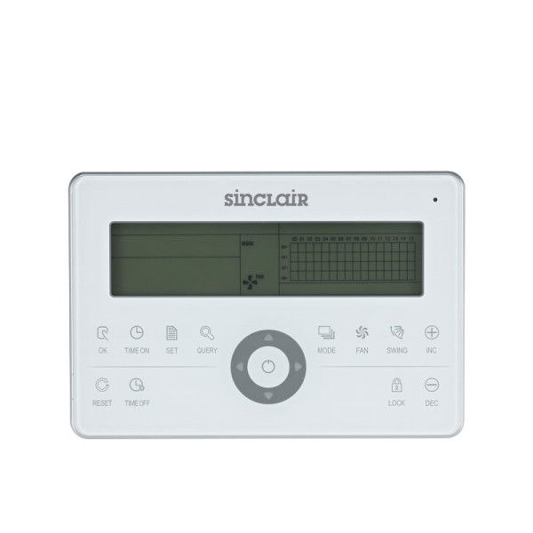 Sinclair SCM-30 Zentral-Kabelfernbedienung für SDV4, SDV5 und FanCoils