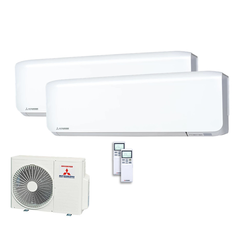Mitsubishi Heavy Set 2 Wandgeräte SRK20ZS-WF + SRK35ZS-WF + SCM50ZS-W 2,0/3,5 kW WiFi R32