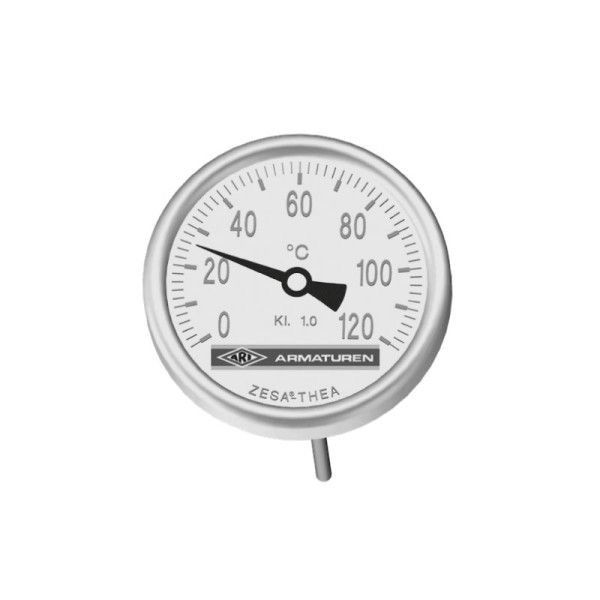 ARI Thermometer für ARI-ZESA Gr.2 DN 50-80 mm, Thermoanzeige 0°C - 120°C
