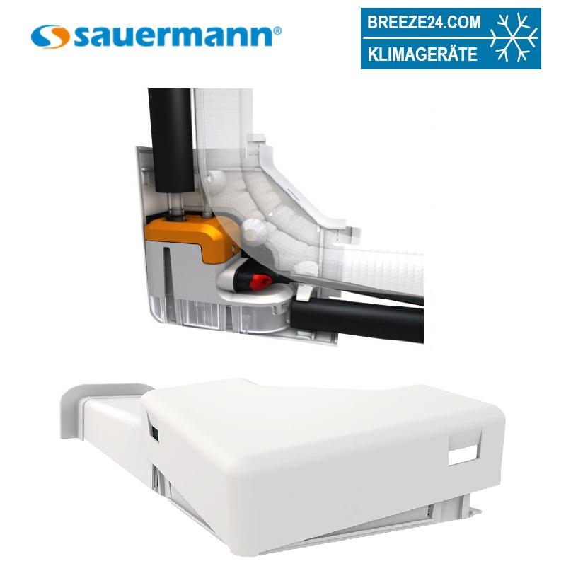 Sauermann Delta Pack - Kondensatpumpe mit Kabelkanal (L750 x B80 x H60mm) RAL9003 - signalweiß