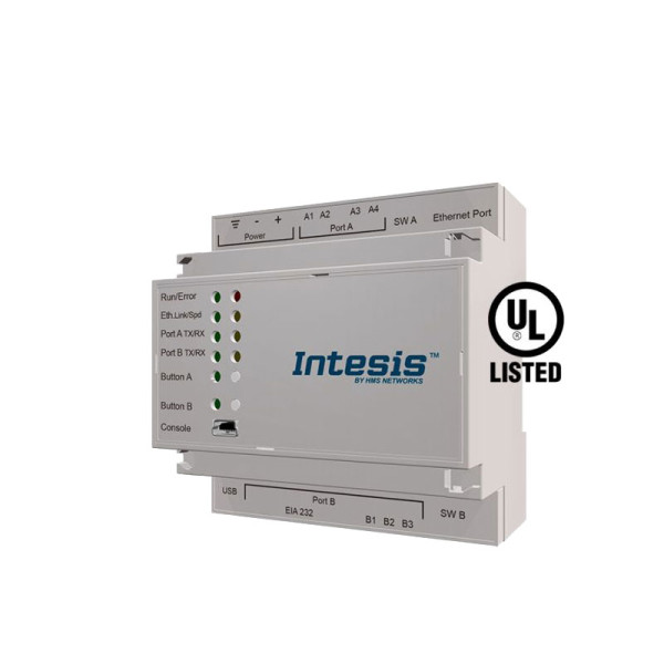 INTESIS INKNXSAM004O000 KNX-Klima-Gateway | Samsung NASA VRF, 4 Geräte | SM-ACN-KNX-4