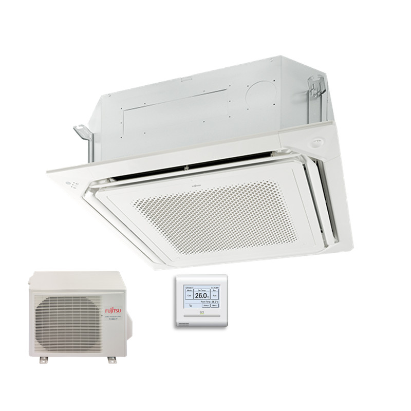 Fujitsu Set 4-Wege-Deckenkassette 13,4 kW - AUXG54KRLB + AOYG54KBTB R32 Klimaanlage