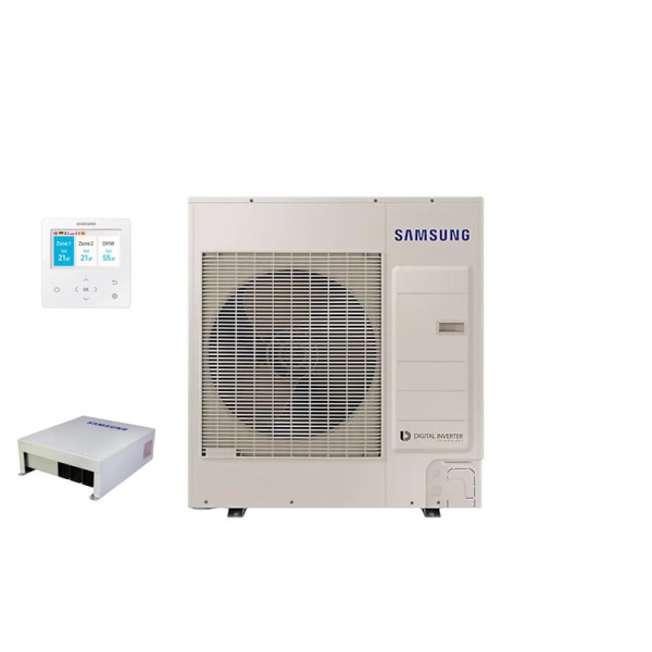 SAMSUNG AE080RXYDGG Luft/Wasser Wärmepumpe + MIM-E03EN 8 kW | 2 Heizkreise | Heizen | Kühlen | R32