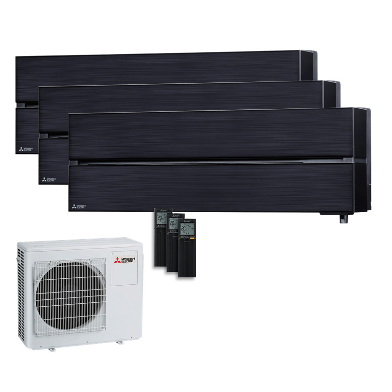 Mitsubishi Electric Set 3 Wandgeräte Diamond WiFi 2,5/3,5kW 2 x MSZ-LN25VG2B+MSZ-LN35VG2B+MXZ-3F68VF