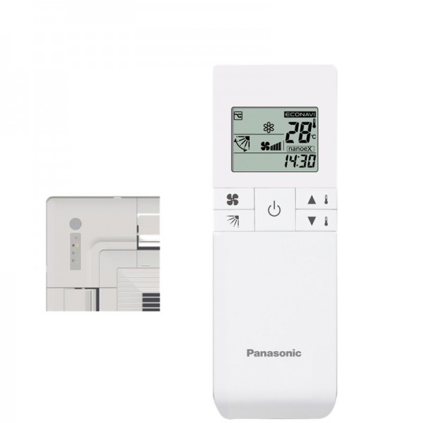 Panasonic CZ-RWS3 + CZ-RWRU3W Infrarot-Fernbedienung für PACi/ECOi Deckenkassetten
