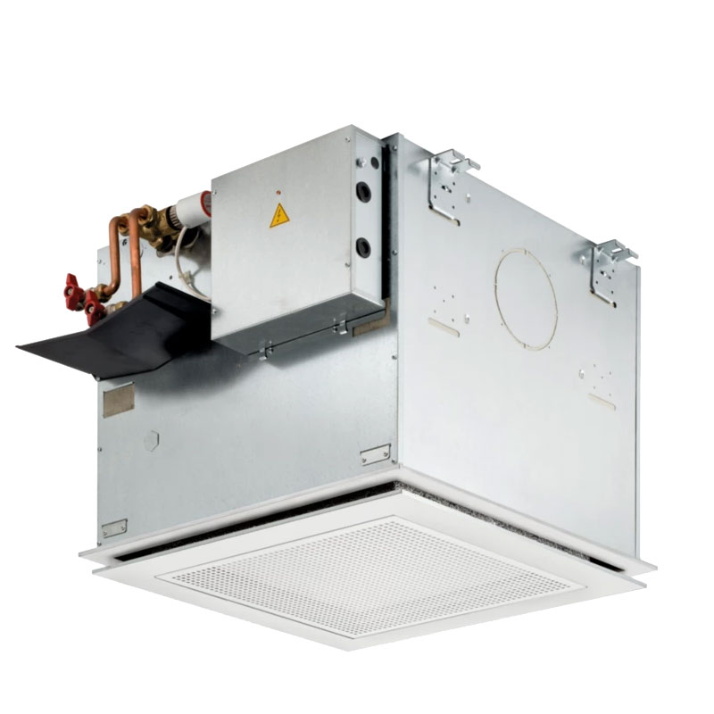 S-Klima ESTUCS/HM621-VDI6022-C Kaltwasser 4-Wege-Deckenkassette 2-Leiter zum Heizen + Kühlen 3,0 kW