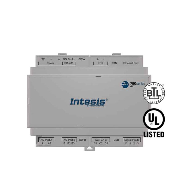INTESIS IN776MHI00MO000 KNX-Klima-Gateway | Mitsubishi VRF, 64 IU/12 OU | IN776MHI00MO000