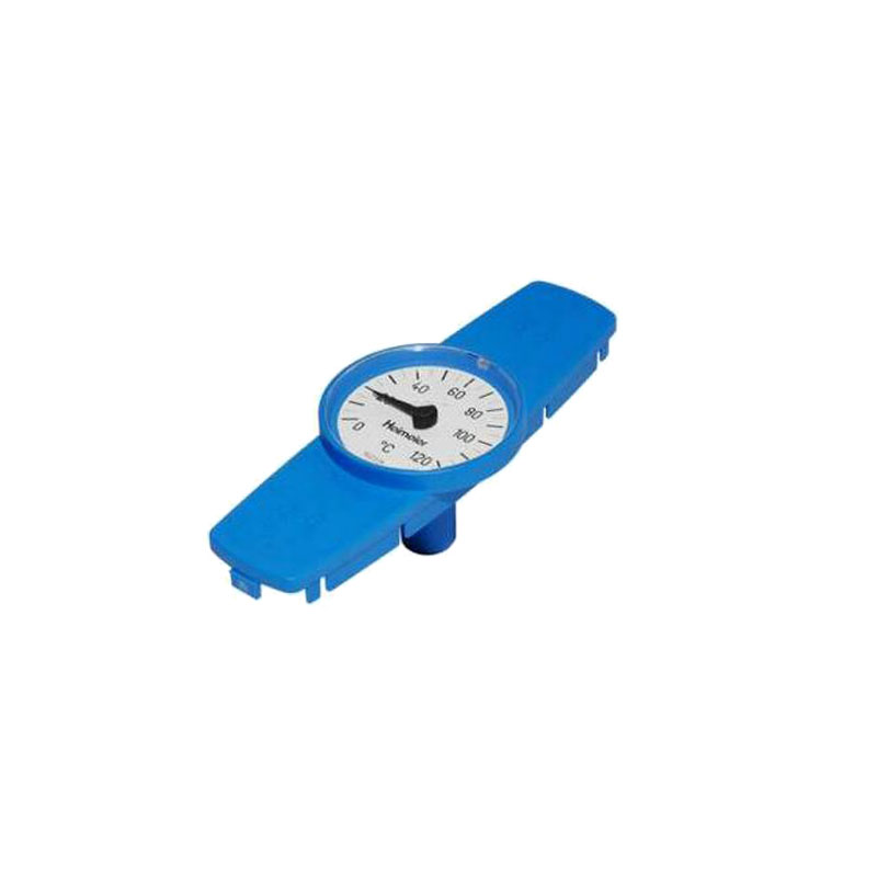Heimeier Thermometer für Globo Kugelhahn DN 10 - 32, blau