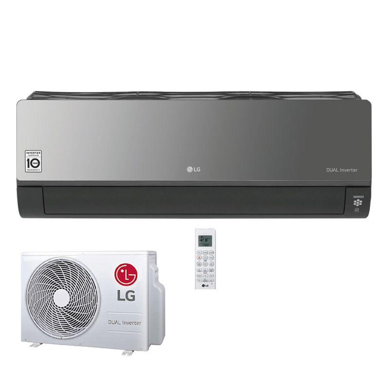 LG Set WiFi Wandgerät Artcool Energy 2,5 kW - AC09BK.NSJ + AC09BK.UA3 | Raumgröße 25 - 30 m² | R32