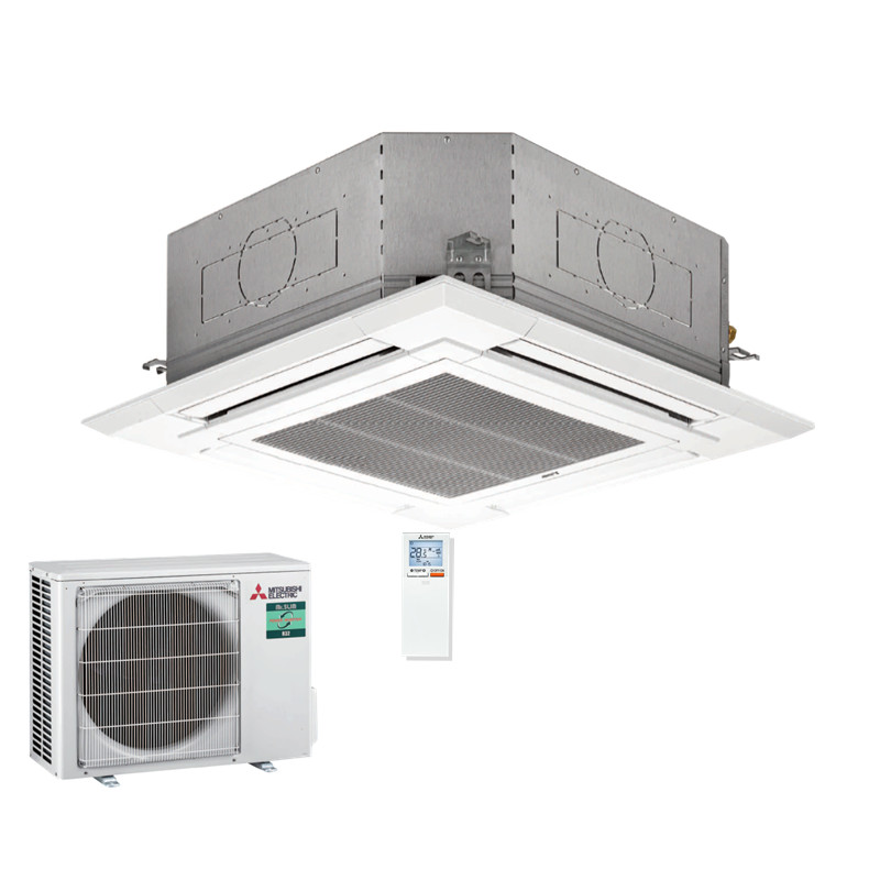 Mitsubishi Electric Set Deckenkassette 5,0 kW PLA-ZM50EA2 + Blende PLP-6EALM2 + PUZ-ZM50VKA2 50 - 55