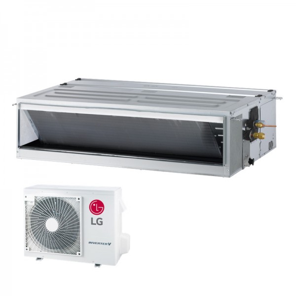 LG Set Kanalgerät mittlere Pressung 3,5 kW - UM12FH N10 + UUA1 UL0 R32 Klimaanlage