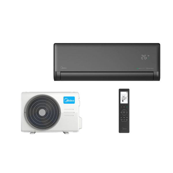 Midea Solstice Set EZB-09RD6-I + EZ-09RD6H-O black | Raum 25 - 30 m² | WiFi | 2.6 kW | 2.9 kW | R32