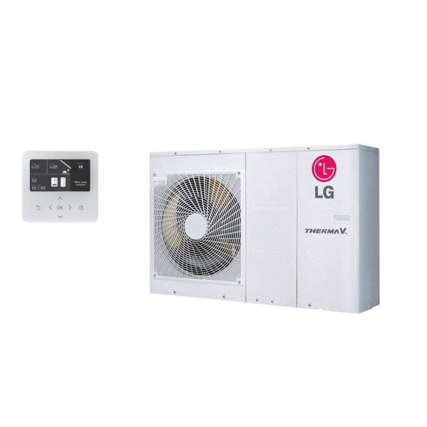 LG THERMA V HM051MR.U44 Kompakt Monoblock Wärmepumpe 5,5 kW zum Heizen + Kühlen