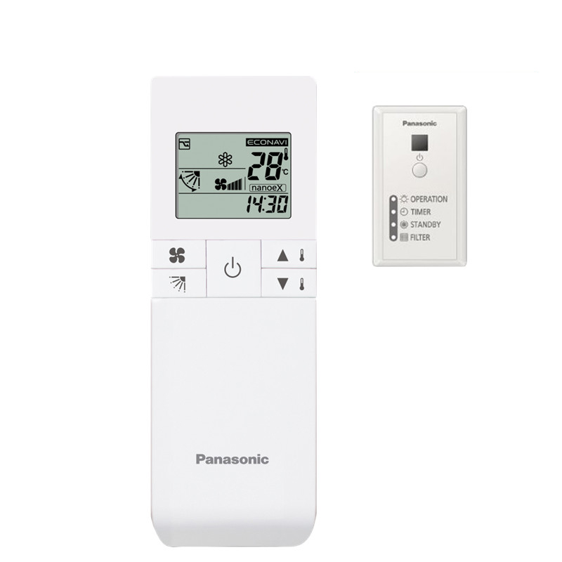 Panasonic CZ-RWS3 + CZ-RWRC3 Infrarot-Fernbedienung für PACi/ECOi/VRF Kanalgeräte