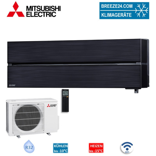 Mitsubishi Electric Set Wandgerät Diamond WiFi 2,5 kW - MSZ-LN25VG2B + MUZ-LN25VG2 25 - 30 m² | R32