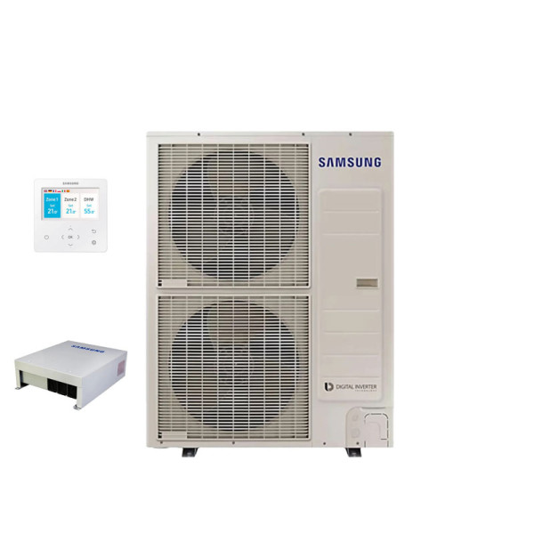 SAMSUNG AE120RXYDGG Luft/Wasser Wärmepumpe + MIM-E03EN 12 kW | 2 Heizkreise | Heizen | Kühlen | R32