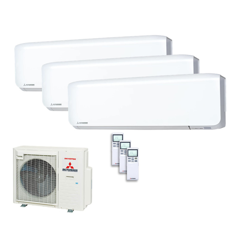 Mitsubishi Heavy Set 3 Wandgeräte SRK20ZS-WF + SRK35ZS-WF + SRK50ZS-WF+SCM71ZS-W 2,0/3,5/5,0kW WiFi